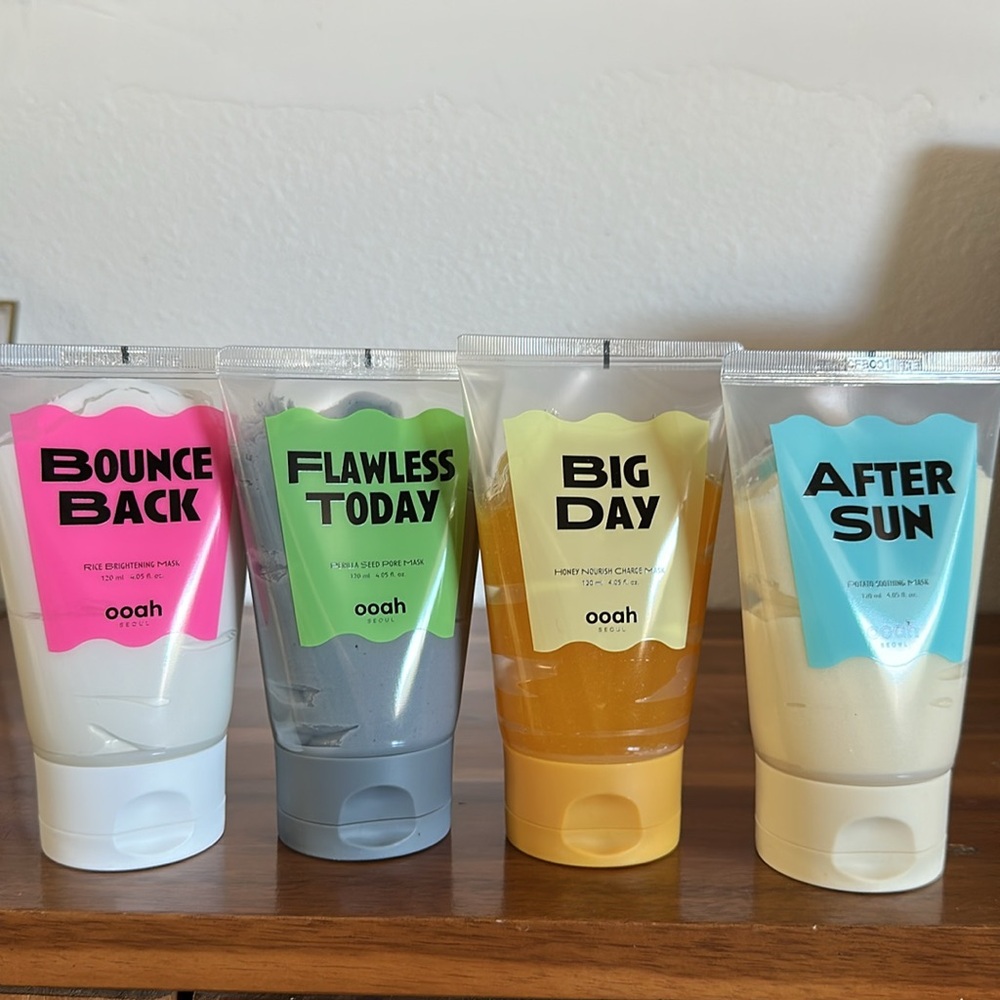 Ooah Seoul 4 PCS Face Mask Skincare Set